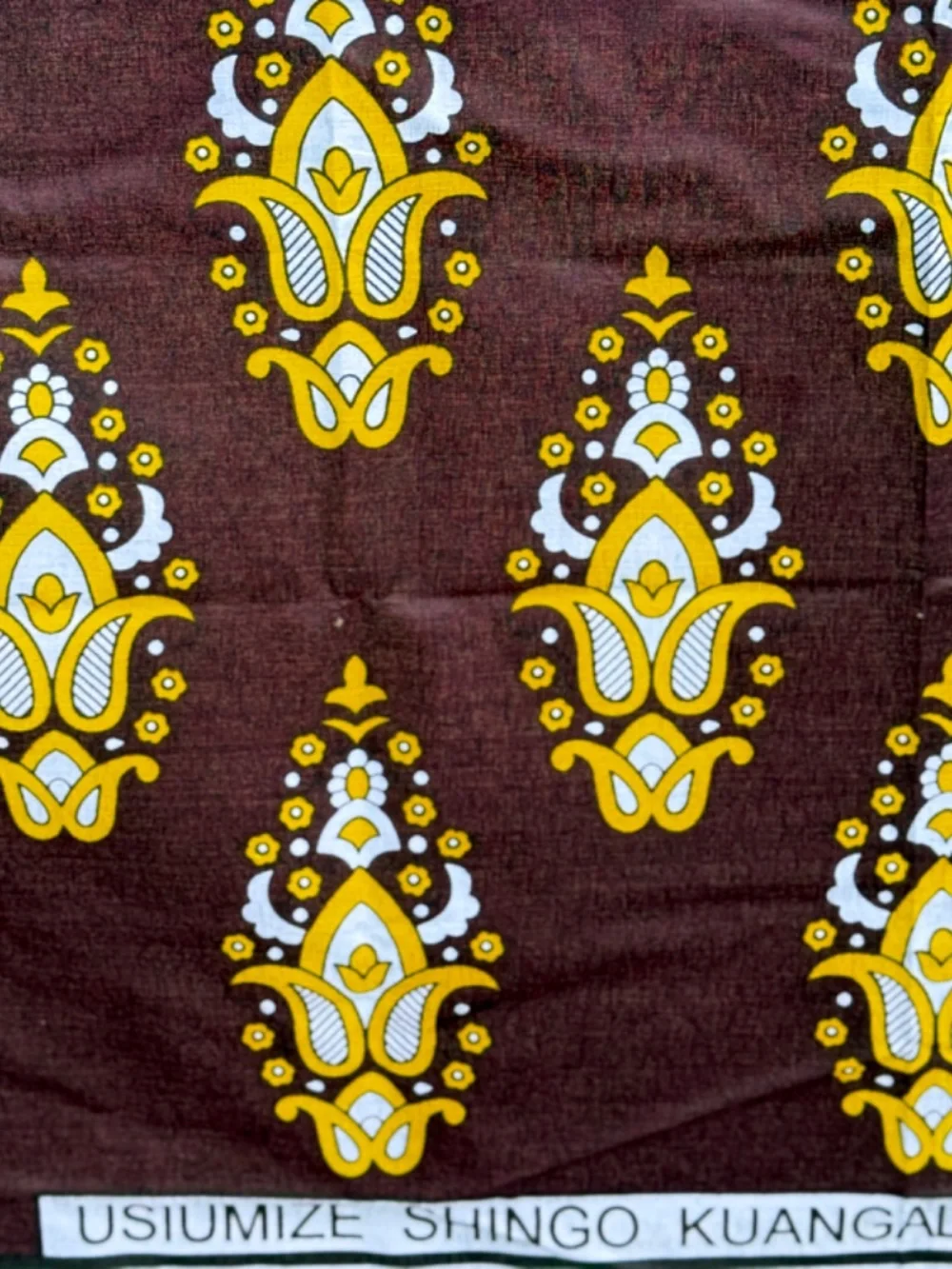 New Khanga Nzito Mali Ya Bahati Super Wax 100% Cotton Table Cloth Wall Hanging